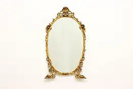 Renaissance Design Antique Hand Carved Gold European Mirror #52348