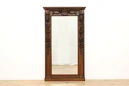 Renaissance Design Antique Carved Mirror, Gargoyles & Fruit #52025