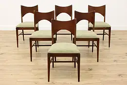 Set 6 Vintage Midcentury Modern Vintage Dining Chairs Lenoir #52320
