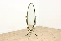 Traditional Wrought Iron Swivel Cheval Dressing Mirror #52325