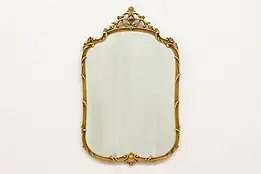 French Design Antique Carved & Painted Wall Mirror, Joerns #52399
