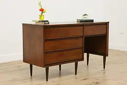 Midcentury Modern Vintage Walnut Vanity or Desk, Dixie #52640