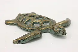 Sea Turtle Vintage Painted Cast Iron Decoration #49680