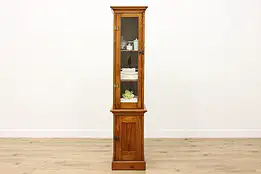 Farmhouse Antique Pine Barber or Bath Chimney Cabinet #52052
