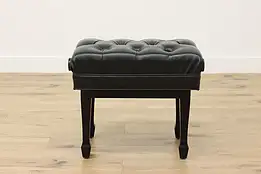 Adjustable Vintage Tufted Artist Piano Bench, Jansen #52944