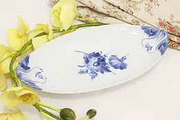 Danish Vintage Blue Flower Relish Dish, Royal Copenhagen #52589
