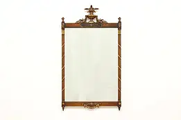 Traditional Antique Carved Walnut & Gold Mirror Sligh #52985