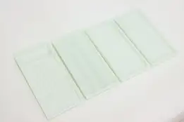 Set of Four Antique Milk Glass Dental Artist Jewelry Trays #53248