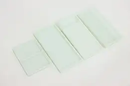 Set of 4 Antique Milk Glass Dental, Artist or Jewelry Trays #53249