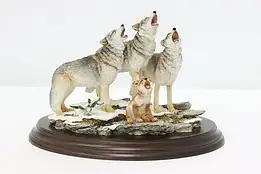 Howling Wolf Dawn Chorus Statue Vintage Sculpture, Sherwin #53201
