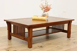 Arts & Crafts Mission Oak Craftsman Vintage Coffee Table #53557