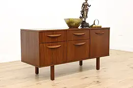 Midcentury Modern Vintage Danish Credenza TV Console Bar #48030