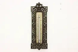 Victorian Antique Filigree Thermometer, Bradley & Hubbard #52719