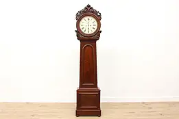 Scottish Antique Mahogany Grandfather Tall Clock Breckenridge #51795