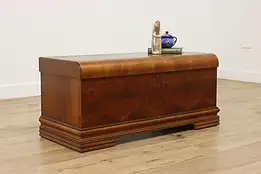 Art Deco Vintage Waterfall Cedar Chest or Trunk, Dillingham #54065