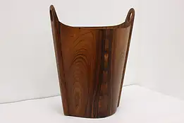 Midcentury Modern Vintage Rosewood Waste Basket, Heggen #54543