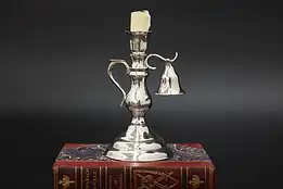 Georgian Vintage Silverplate Candleholder & Snuffer, Warwick #54770