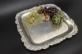 Silverplate Vintage Serving Tray or Platter, Grapes, Webster #49066