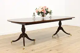 Federal Vintage Banded Cherry 8' Dining Table, 2 Leaves #40068