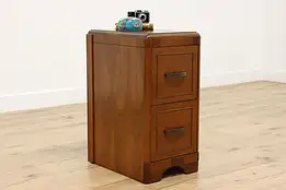 Art Deco Vintage Walnut Nightstand or end Table, Kroehler #54981