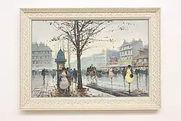 Moulin Rouge Paris Vintage Original Oil Painting Leven 42.5" #55022