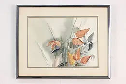 Autumn Leaves Vintage Original Watercolor, Hayter 14.5" #55478