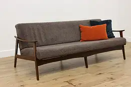 Danish Midcentury Modern Vintage Mohair Sofa or Couch #52338