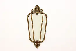 Lion Crest Antique Carved Frame Mirror #55638