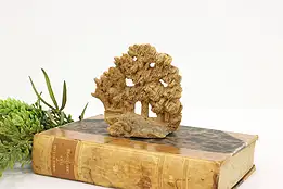 Folk Art Vintage Carved Cork Forest Sculpture #46261