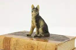 Japanese Vintage Ceramic German Shepherd Dog Figurine #53284