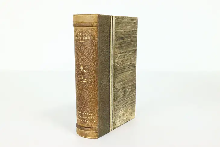 Vintage Leatherbound Book Writings of Albert Engstrom in Swedish #39454