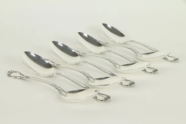 Chantilly Gorham Sterling Silver Set of 8 Soup or Dessert Spoons 7" #32459