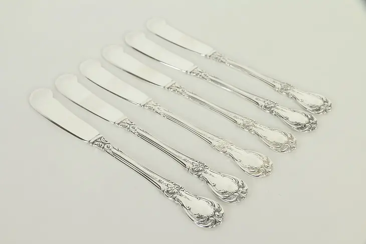 Sterling Silver Towle Old Master Set of 6 Appetizer or Butter 5 1/2" #32824