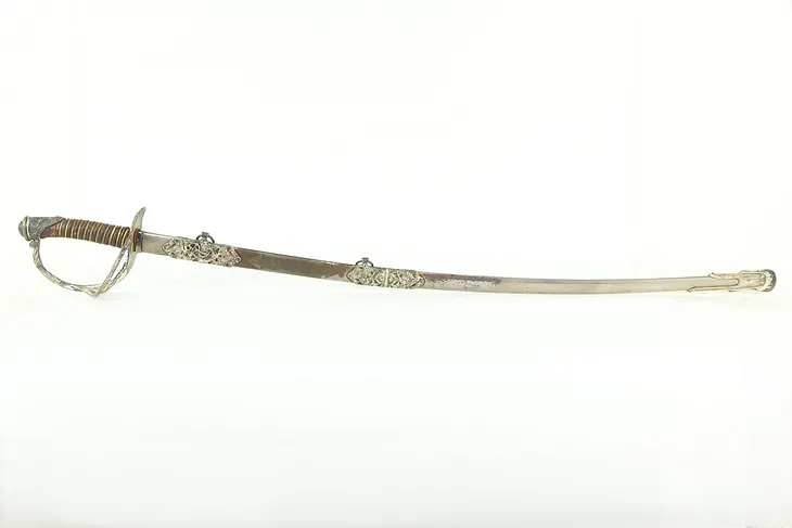 Ceremonial Antique Sword & Sheath, Henderson Ames, Germany, 0dd Fellows #34146