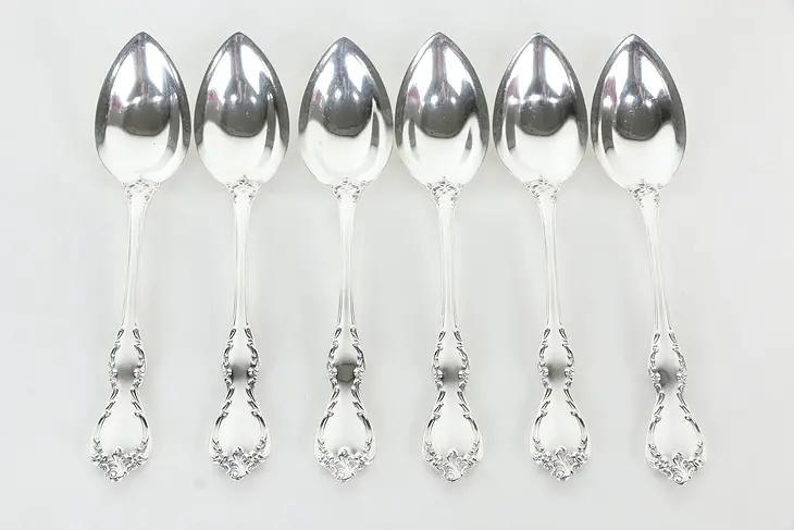 Towle Debussy Pattern Sterling Silver Set of 6 Grapefruit Spoons  #36051