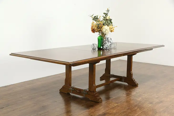 Vintage Cherry 10' Dining or Conference Table, 2 Leaves, Bernhardt #36372