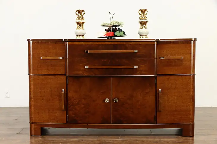 Art Deco Vintage Sideboard Server or Buffet, Brickwede Brothers #36449