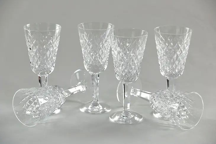 Waterford Alana Pattern Set of 6 Sherry or Cordial Goblets