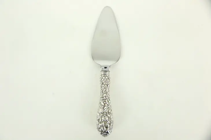 Petit Four or Pastry Server,  Repousse Sterling Silver by Kirk Stieff