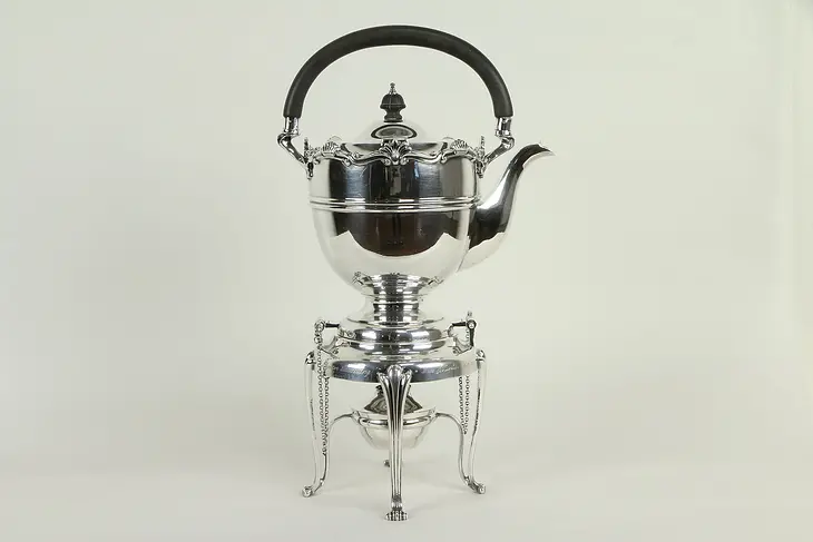 English Antique SilverplateTilting Tea Kettle Coffee Pot, Mappin & Webb #31543