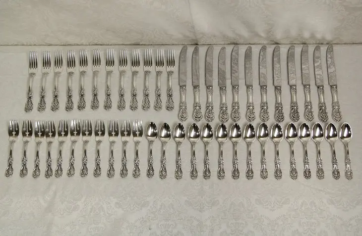 Francis I Sterling Silver Flatware Set for about 12 by Reed & Barton, 50 Pcs.