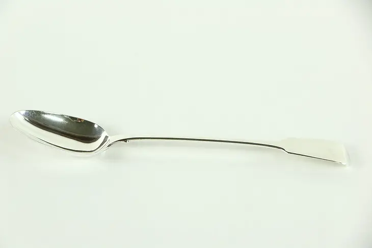 Georgian Sterling Silver Antique English Serving Spoon, Elliot, London, 1824