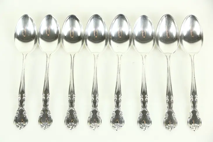 Easterling American Classic Sterling Silver Set of 8 Demitasse Coffee Spoons