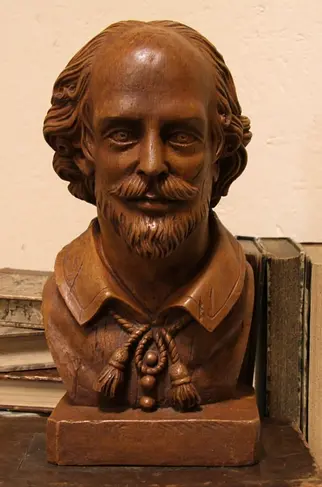 Bust of Shakespeare in Clay