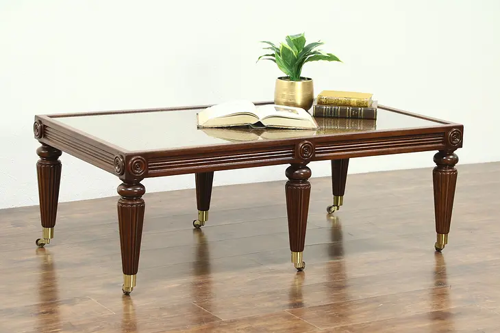 Mahogany Vintage Coffee or Cocktail Table, Baker Historic Charleston Collection