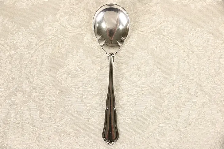 Silver Shell Vintage Serving Spoon, European Hallmarks #23350