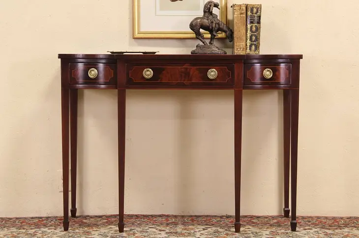 Berkey Signed Traditional 1950's Sideboard, Server or TV Console Table