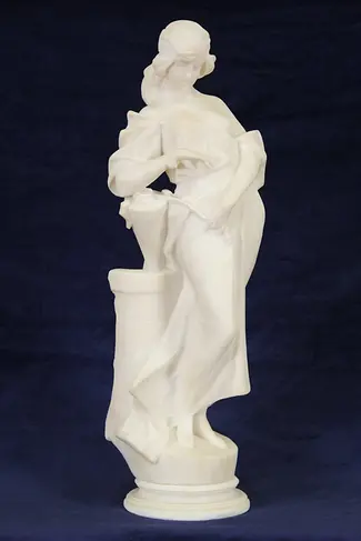 Batacchi of Florence, Italy Antique late 1800's Marble Sculpture of Young Woman