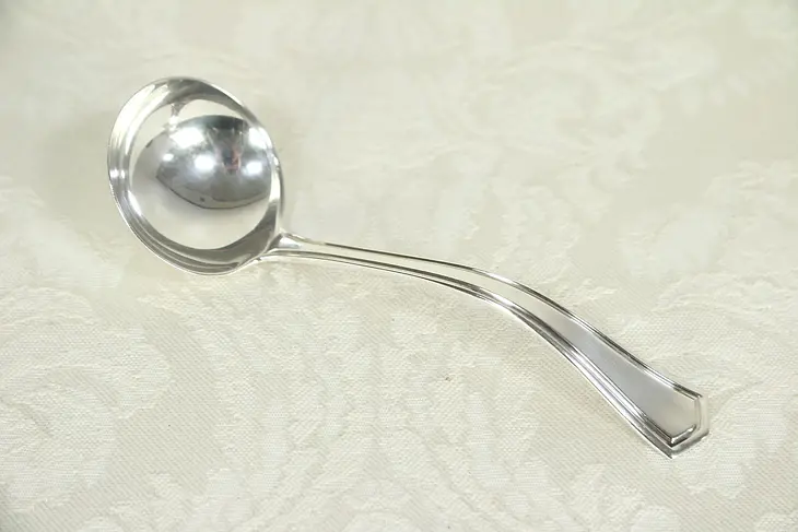 Sterling Silver Pat'd Antique Small Mayo or Sauce Ladle, Hallmark
