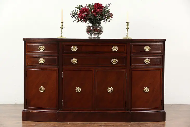 Traditional Vintage Mahogany Sideboard, Server or Buffet, Signed Rway